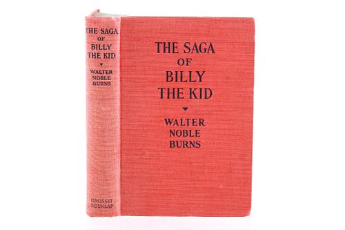 1926 1st Ed The Saga of Billy the Kid by Burns