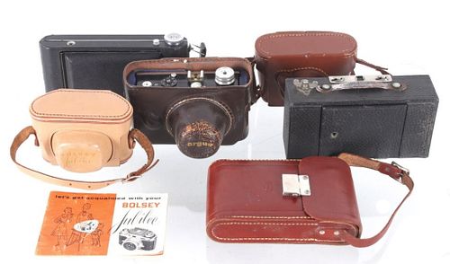 Collection of Vintage Cameras Circa. 1915-1960s
