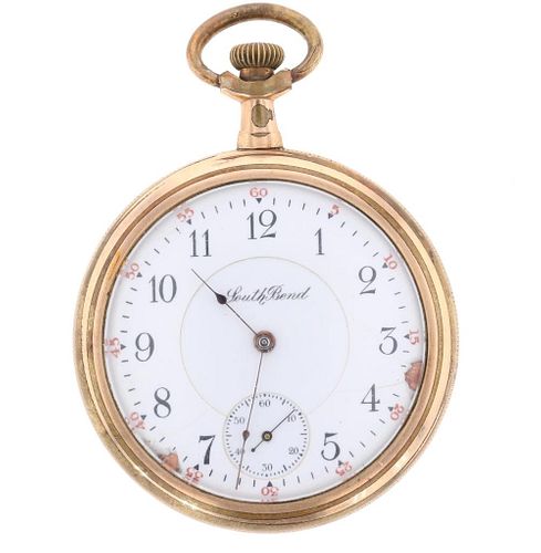 South Bend Brass Pocket Watch Time Piece 17J