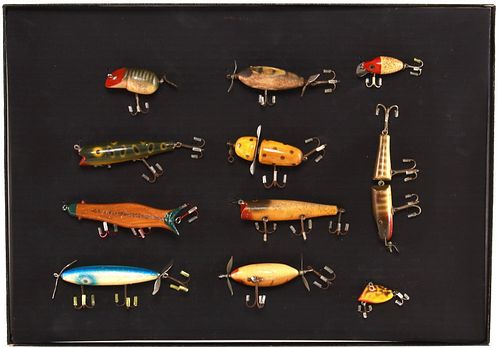Collection of 11 Vintage Fishing Lures
