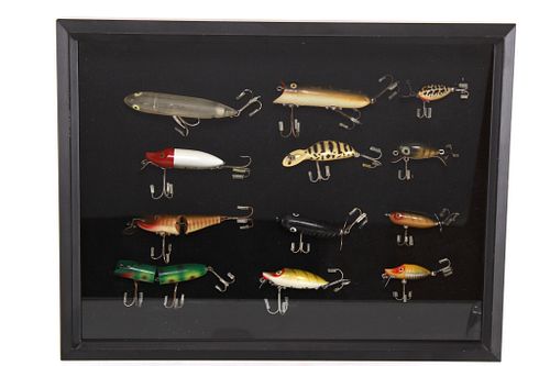 Collection of 12 Vintage Fishing Lures