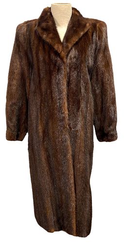 Full Length Vintage Mink Fur Coat