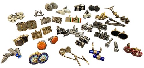 Collection Cufflinks, Some Sterling Silver, Wedgwood & More 