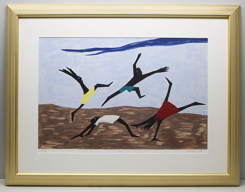 Jacob Lawrence artist signed and numbered print