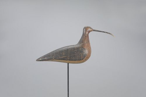 Hollow Coffin Curlew Decoy by Charles F. Coffin (1835-1919)