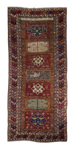 Antique Kazak Long Rug, 5’10’’ x 13’8’’ (1.78 x 4.17 M)