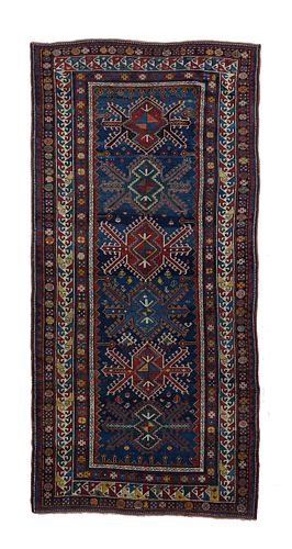 Antique Kazak Long Rug, 5’7’’ x 11’11’’ (1.70 x 3.63 M)