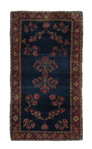 Antique Sarouk Rug, 2'7" x 4’10" (0.79 x 1.47 M)