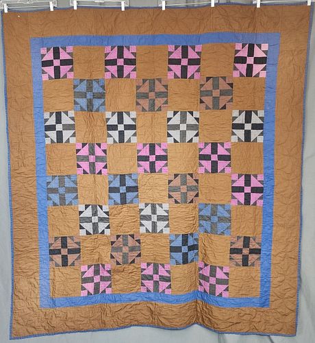 Vintage Amish Duck and Ducklings Quilt