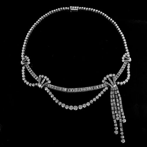 Diamond and Platinum Necklace