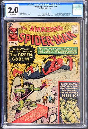 Marvel Comics THE AMAZING SPIDER-MAN #14, CGC 2.0