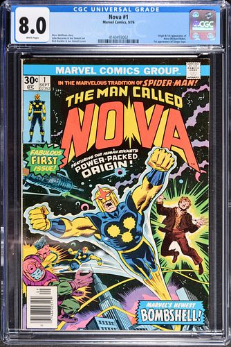 Marvel Comics NOVA #1, CGC 8.0