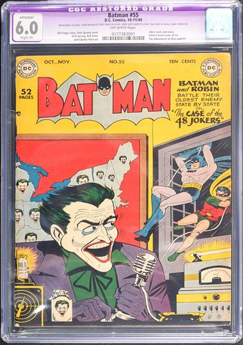DC Comics BATMAN #55, CGC Restored 6.0