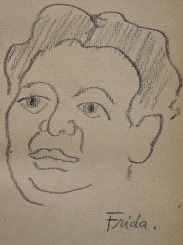 Frida Kahlo,  Attributed: Sketch of Diego