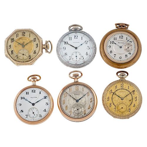 Waltham Size 12 Open Face Pocket Watches PLUS