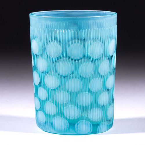 COIN DOT / SPOT  AND FINELY RIBBED TUMBLER