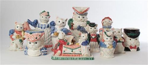 A Collection of Whimsical Ceramic Articles, Height of tallest 10 inches.