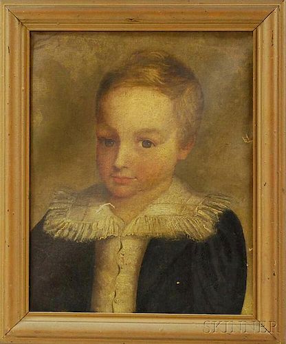 Continental School, 19th Century       Portrait of a Young Boy.