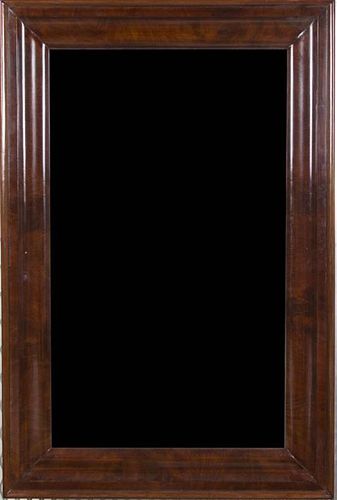 * An American Empire Mahogany Mirror, Height 37 x width 24 1/2 inches.
