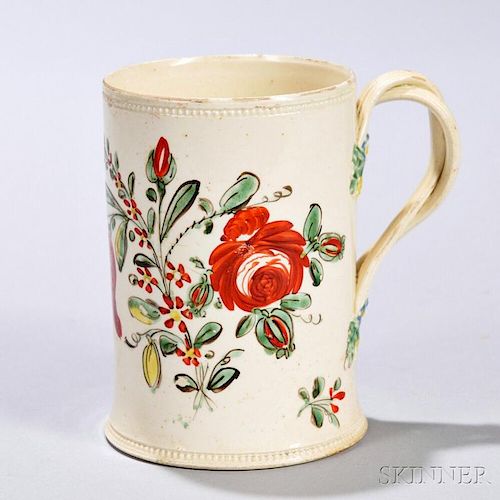 Creamware Bouquet   Mug
