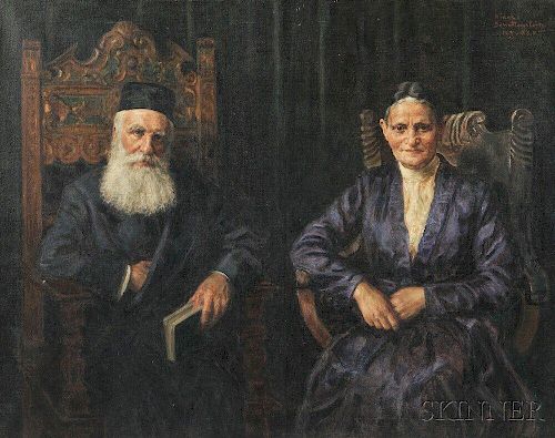Nikol Schattenstein (Russian/American, 1877-1954)      The Grandparents
