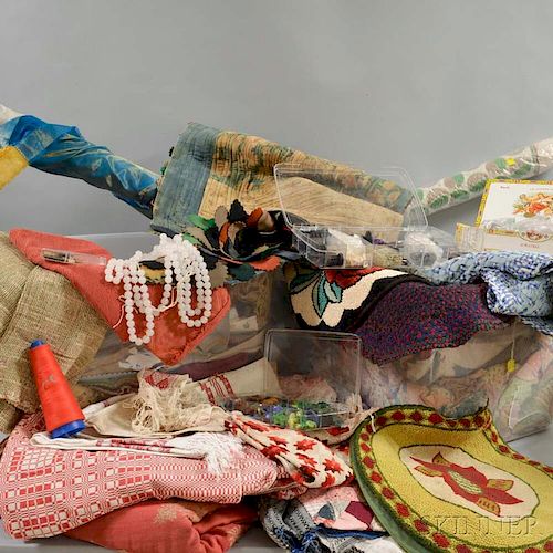 Extensive Group of Assorted Fabrics and Fragments.