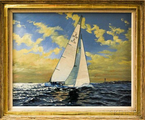 Ben Neill (American, 1914-2001)       Yachting Scene.