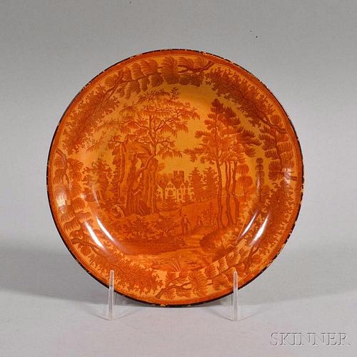 Davenport Rust Transfer-decorated Ceramic Plate