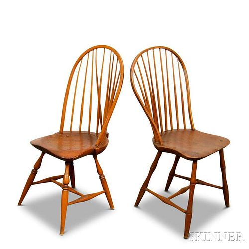 Two Bow-back Windsor Side Chairs