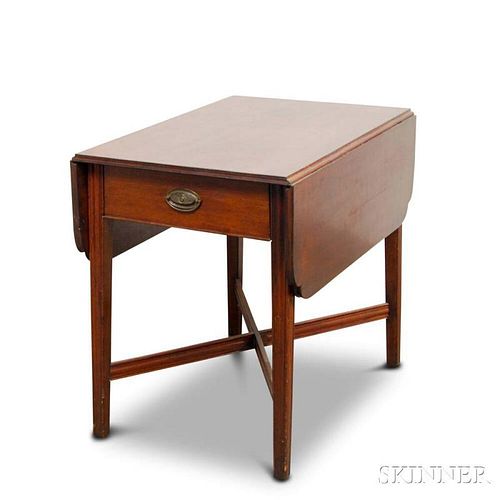 Federal Birch One-drawer Pembroke Table
