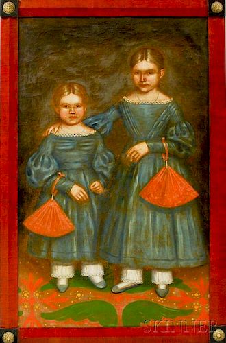 Framed Double Portrait of Maria and Mary Jane Smith