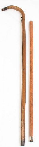 * An English Saw Blade Walking Stick, Length 39 inches.
