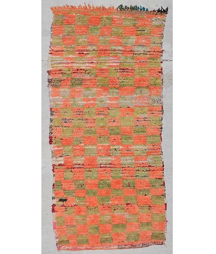 Vintage Moroccan Rug: 2'11'' x 6'2'' (89 x 188 cm)
