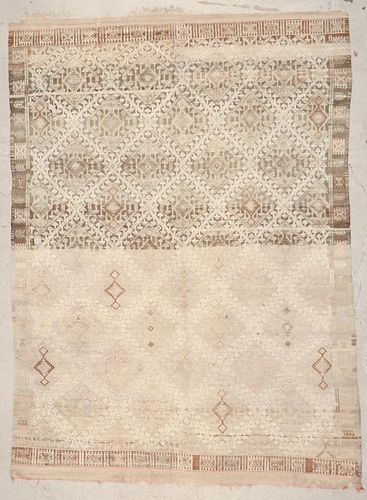 Semi-Antique Turkish Djidjim/Kilim: 5'8'' x 7'9'' (173 x 236 cm)