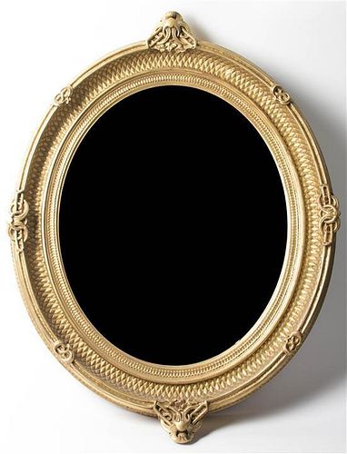 A Late Victorian Giltwood Mirror, Height 39 x width 30 inches.