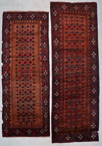 2 Antique Afghan Beluch Rugs