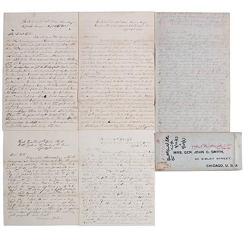 Bvt. Brig. General John C. Smith, 96th Illinois Infantry, Civil War Archive including Series of Chickamauga Campaign Letters 