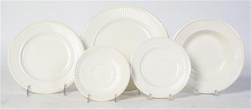 * A Wedgwood Creamware Partial Dinner Service, Diameter of first 9 1/2 inches.