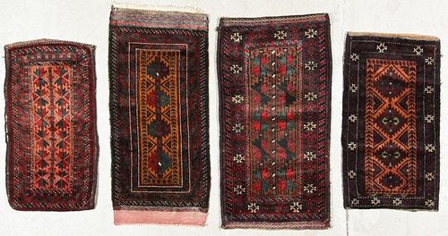4 Old Beluch Small Rugs/Bags