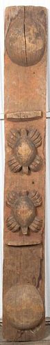 A Carved Wood Frieze, Length 73 inches.