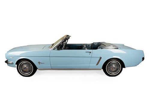 1964 1/2 Ford Mustang Skylight Blue Convertible