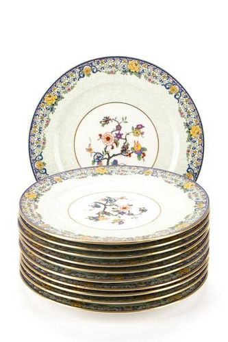 Set of 11 C Ahrenfeldt Limoges Luncheon Plates