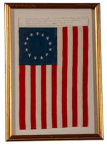 13-Star Flag Made By Betsy Ross' Granddaughter 