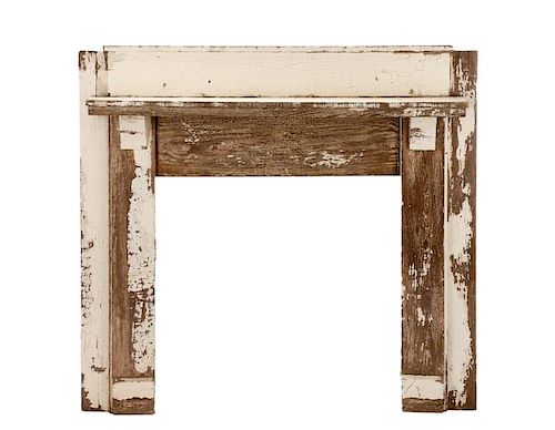 American Rustic and Distressed White Mantle