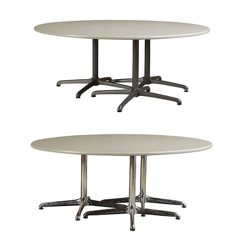 2 Round Steelcase Coalesse Conference Tables