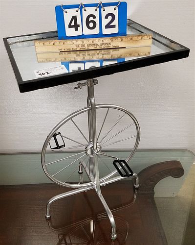 METAL BASE ADJUSTABLE "BICYCLE" STAND 26 1/2"H X 16"W X 12"D