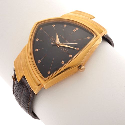 Hamilton Ventura Gold-Plated Quartz Wristwatch