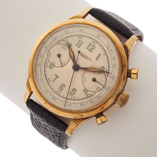 Universal Geneve 14k Chronograph Wristwatch, Circa 1940s
