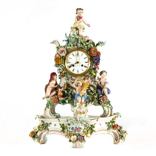 Meissen Porcelain Bracket Clock