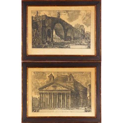 Giovanni Battista Piranesi (1758-1810) Two Prints